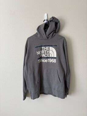 The North Face Men's Charcoal Graphic Pullover Hoodie